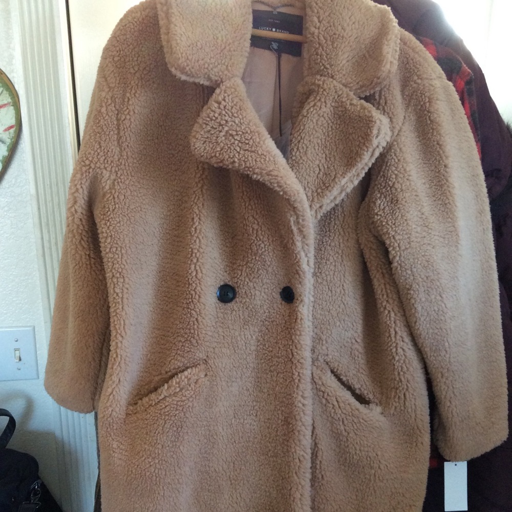 Lucky Brand Sherpa Teddy Coat XL NWT